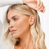 14K Gold Plated Ultra Thick Huggie Hoops - 925 Sterling Silver Post, Women's Small Mini Hoop Earrings - 2 of 4