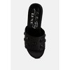 Meta charts Diamante & Rhinestone Flatform Women Sandals - 4 of 4