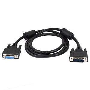 Unique Bargains DB15 RS232 Male to Female Connector Extension Cable 5Ft - 1 of 4