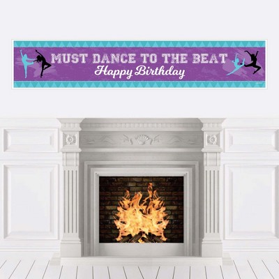 Big Dot of Happiness Must Dance to the Beat - Dance - Happy Birthday Decorations Party Banner