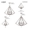 Livex Lighting Diamond 4 - Light Chandelier in  Brushed Nickel - 3 of 4