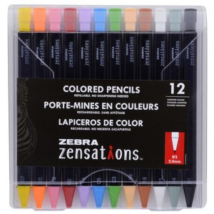 Zebra Zensations Refillable Mechanical Colored Pencils, Pack of 12/3 Packs - 1 of 1