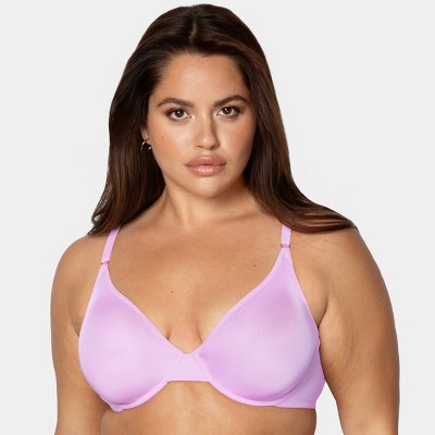 Smart & Sexy Women's Silky Smooth Demi Unlined Underwire Bra Stellar Orchid  40C