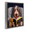 Stupell Industries Dog with Bird Watching Book, 18" x 18" - 3 of 4