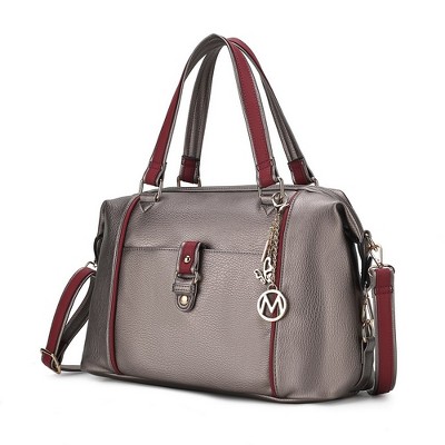 MKF Collection Opal Vegan Leather Lightweight Satchel Bag by Mia K