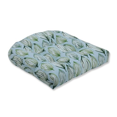 Tropical Leaf Verte Wicker Seat Cushion Pillow Perfect