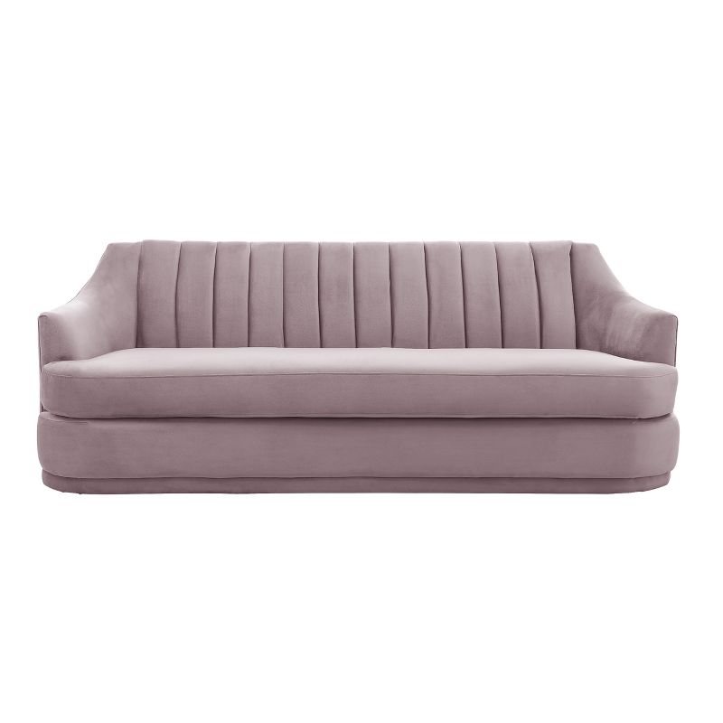 Iconic Home Velvet Single Cushion Sofa, Rosa, 3 of 9