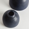 Plum & Post Studio Bud Vases, Set of 2 - Navy Terracotta, Handcrafted - 3 of 4