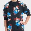 Boys' Sonic the Hedgehog Fleece Crewneck Sweatshirt - Black - 2 of 4