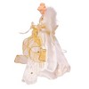 Kurt Adler 14" Battery-Operated Ivory and Gold LED Angel Treetop - 3 of 4