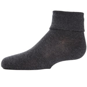 Memoi Kids' Triple Roll Cotton Blend Ankle Socks - 1 of 2
