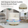 CAVINAS 360° Swivel Barrel Chair,Velvet Accent Armchair with Wrapped Back for Living Room,Bedroom,Waiting Room - 4 of 4