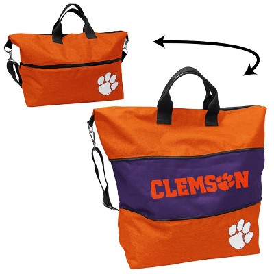 NCAA Clemson Tigers Crosshatch Expandable Tote