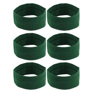 Unique Bargains Cotton Sweatbands Stretchy Moisture Wicking Headband for Sports 6 PCS - 1 of 4