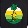Women's - Peanuts - Woodstock Shamrock Lightweight French Terry Wide Neck Long Sleeve Shirt - 2 of 4