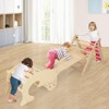 Costway 7-in-1 Indoor Climbing Toys for Toddlers w/ Reversible Ramp Sea Lion Rocker Natural/Multi-colored - 3 of 4