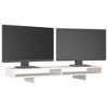 Aghana Digitals Minimalist White Solid Pinewood Monitor Riser - 39.4x10.6x5.5" (WxDxH) - 4 of 4
