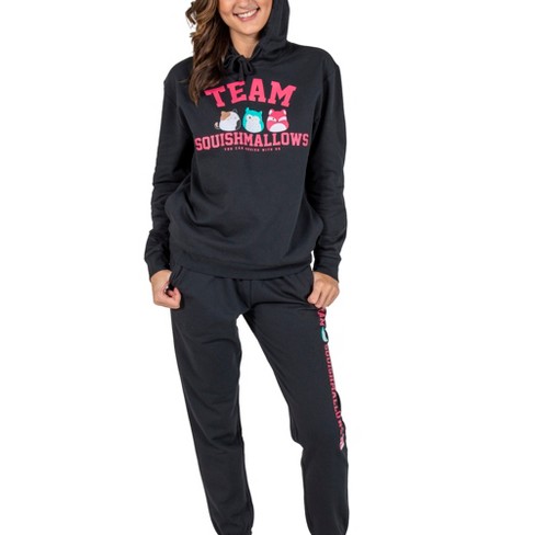 Squishmallows Team Juniors Black Hoodie And Joggers Set-xxl : Target