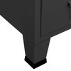 vidaXL Wardrobe Black Sheet Metal Medium Adjustable Shelves - 4 of 4