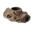 Unique Bargains Hiding Rock Small Fish Aquarium Decorations Ceramic Cave Brown 4.92"x3.54"x2.76" 1 Pc - 3 of 4