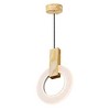 CWI Lighting Anello LED Mini Pendant With White Oak Finish - 3 of 4