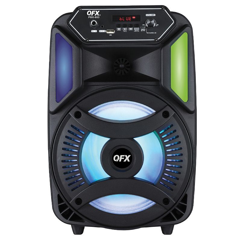 QFX® PBX-803 8-In. 17-Watt True Wireless Stereo Bluetooth® Rechargeable Speaker with Remote, 3 of 5