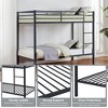 Kumasinova Bunk Bed,Low Profile Bunk Bed Frame with Ladder,High Guardrail,Twin Size Bed Frame for Kids Teens,Metal Slats Support - 4 of 4