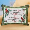 Collections Etc Heartwarming Those We Love Cardinal Accent Pillow, Machine Washable Cover - 2 of 2