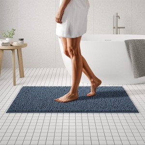 Mayshine Luxury Bathroom Mats, Ultra-Soft Bathmat, Plush Chenille Bathroom Rug Runner, Super Absorbent and Non-Slip - 1 of 4