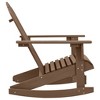 vidaXL Adirondack Rocking Chair Lounge Patio Chair for Garden Solid Wood Fir - Brown - 3 of 4