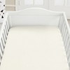 100% Organic Cotton Crib Sheets Pack of 2, Soft & Cool, GOTS Certified by California Design Den - 3 of 4