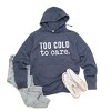 Simply Sage Market Women's Graphic Hoodie Too Cold To Care - 2 of 2