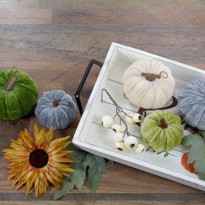 10-Piece Fall Harvest Set with Pumpkins, Sunflower, and Leaves