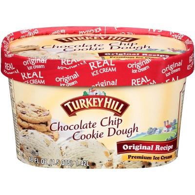 Turkey Hill Chocolate Chip Cookie Dough Ice Cream - 48oz