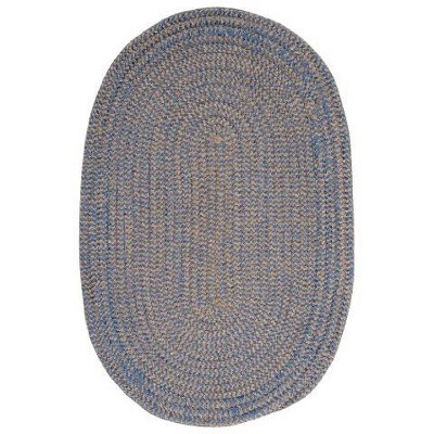 Colonial Mills Softex Check Area Rug - Blue Ice Check 4'x6'