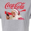 Women's - Coca-Cola - Santa Closeup Coca Cola Logo Cropped Graphic T-Shirt - 2 of 4