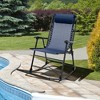 Tangkula 2PCS Patio Folding Rocking Chair Outdoor Portable Lounge Rocker - 3 of 4