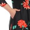 Plus Size Floral Printed Cold Shoulder Tunic - image 4 of 4