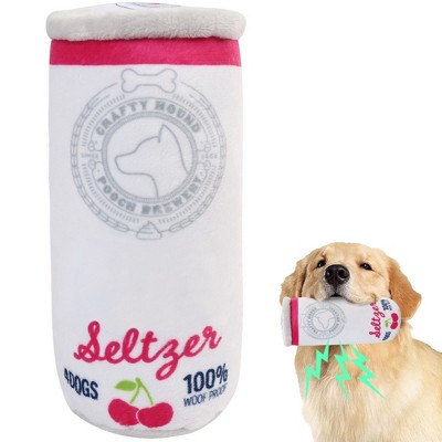 Prime Pets Plush Dog Toy, Dog Squeaky Toys, Beer Pet Toy for Small Medium Large Dogs