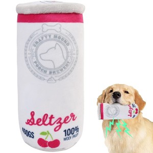 Prime Pets Plush Dog Toy, Dog Squeaky Toys, Beer Pet Toy for Small Medium Large Dogs - 1 of 4