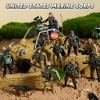 SYNCFUN 16 Pcs Army Men Action Figures for Boys, Military Toy with 12 Realistic Army Ranger and Weapon Gear Accessories for Boys Gift - image 3 of 4