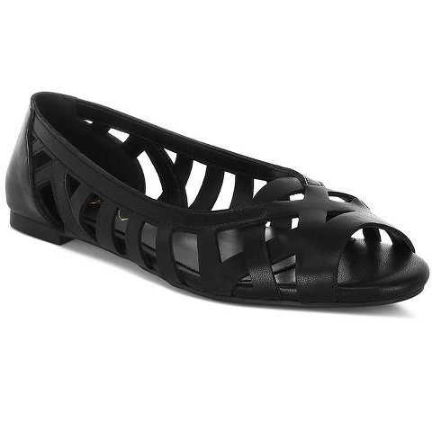 Обувь London Rag Womens Moira Woven Peep Toe Flats 7