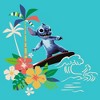 Girls Lilo & Stitch Surfing And Flowers T Shirt - 2 of 4