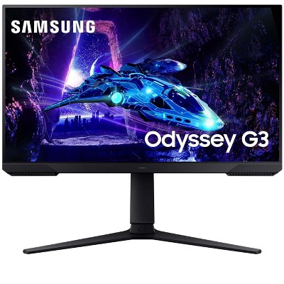 Manufacturer Refurbished Samsung Odyssey G30D 24" LED AMD Free Sync Premium 180Hz 1ms Gaming Monitor, Black