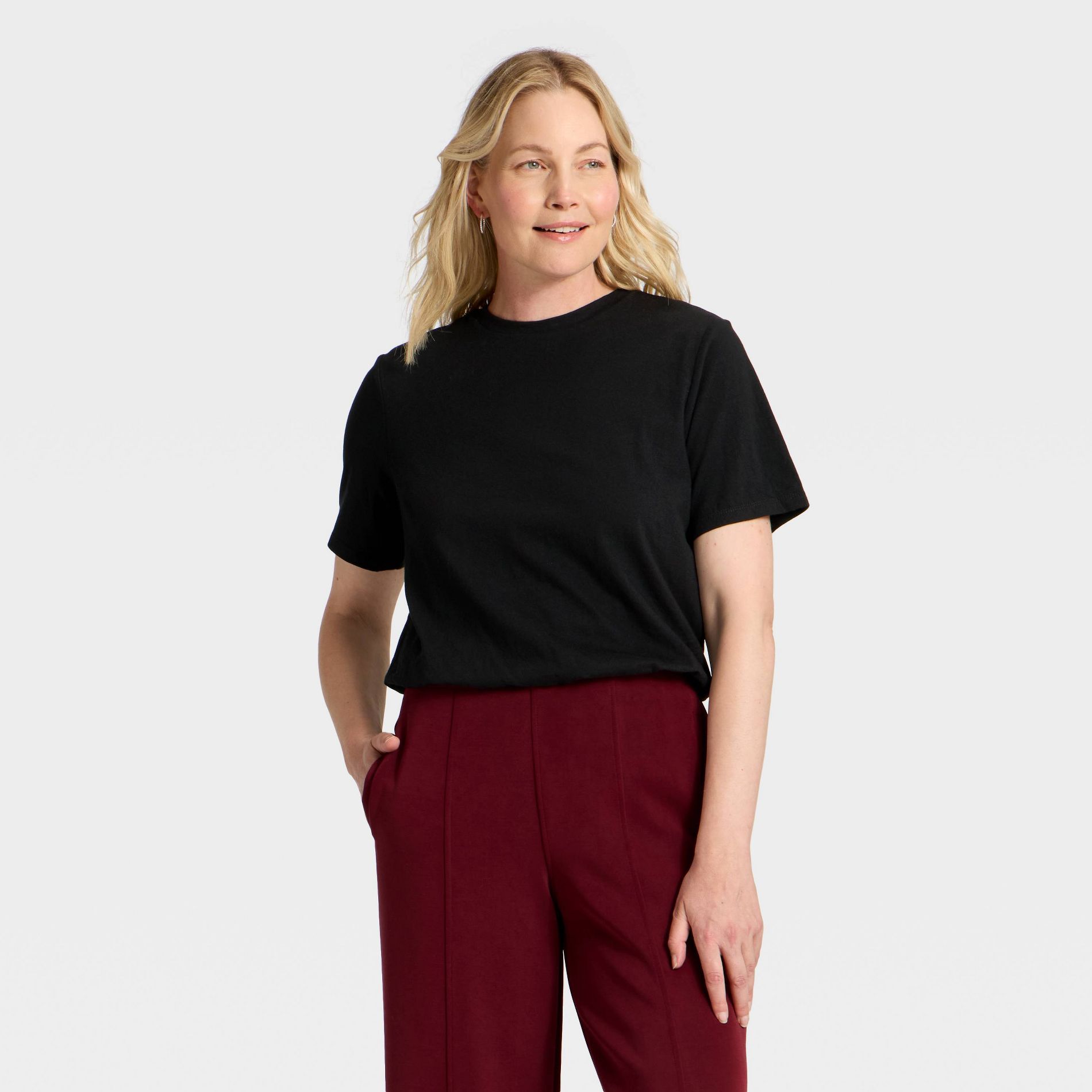 Women's Cropped Bubble T-Shirt - A New Day™