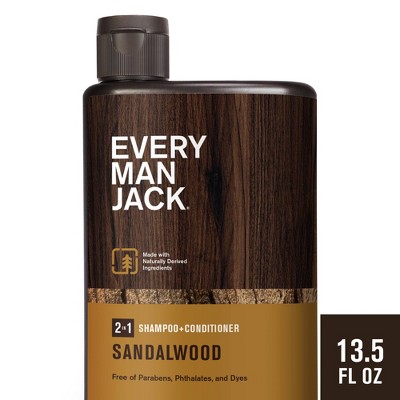 Every Man Jack Men's 2-in-1 Shampoo + Conditioner - Sandalwood - 13.5 fl oz