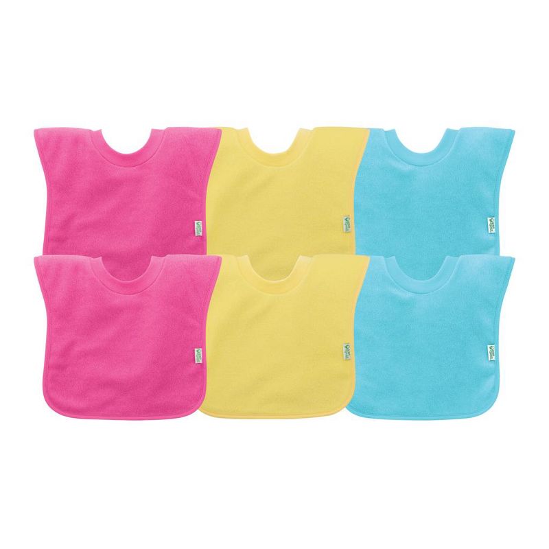 Green Sprouts Pull-over Stay-dry Toddler Bib (6 pack), 1 of 4