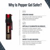 Sabre Pepper Gel With Visor Clip: Plastic & Aluminum, 3.9" Height, 0.67 oz, Pepper Spray for Women - 2 of 4