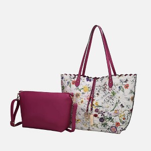 MKF Collection Danielle Reversible Shopper Tote Floral Bag, Crossbody Pouch Handbag Purse by Mia K - 1 of 4