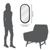 Americanflat - 12x24 Back Large Oval Mirror Pill Shaped Aluminum Frame for Living Room Bedroom Bathroom - 4 of 4